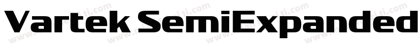 Vartek SemiExpandedMedium Regular字体转换